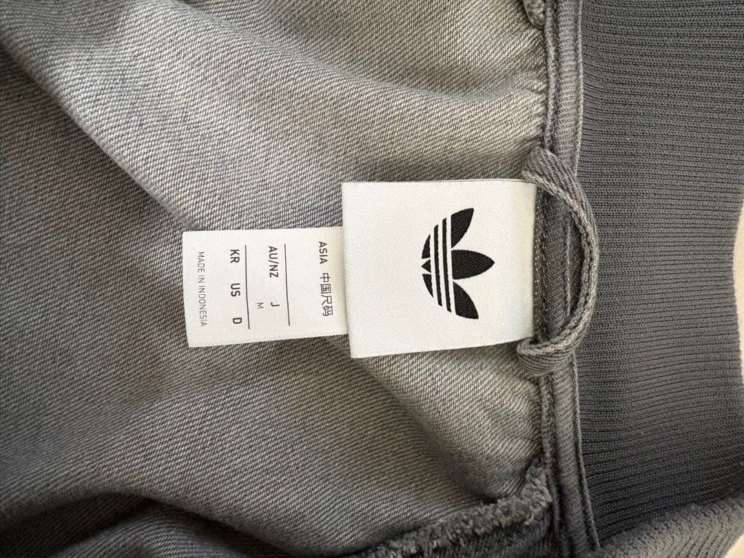 Adidas デニム ブラック ウォッシュ ジャケット Mサイズ
