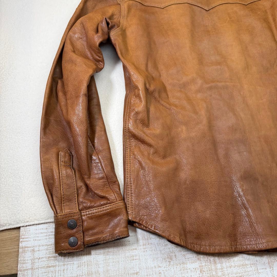 THE FLAT HEAD ザフラットヘッド 本革 鹿革 ディアスキン シャツ