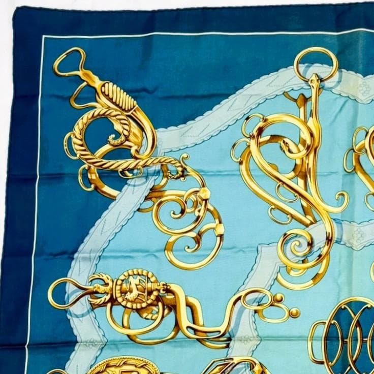 HERMES エルメス カレ90 リフトプロフィール スカーフ タグあり