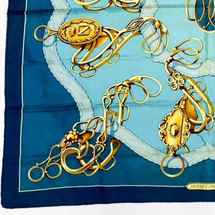 HERMES エルメス カレ90 リフトプロフィール スカーフ タグあり
