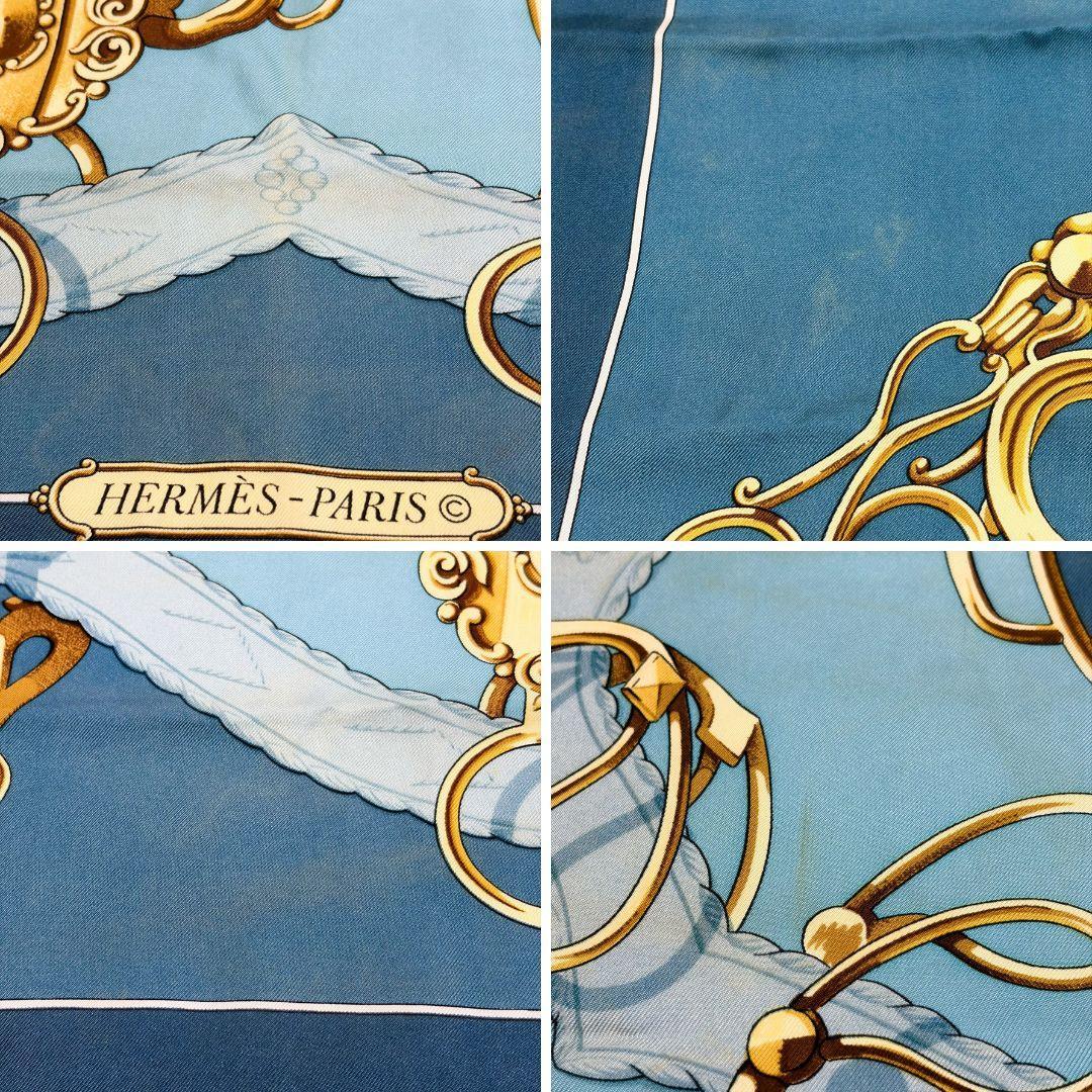 HERMES エルメス カレ90 リフトプロフィール スカーフ タグあり