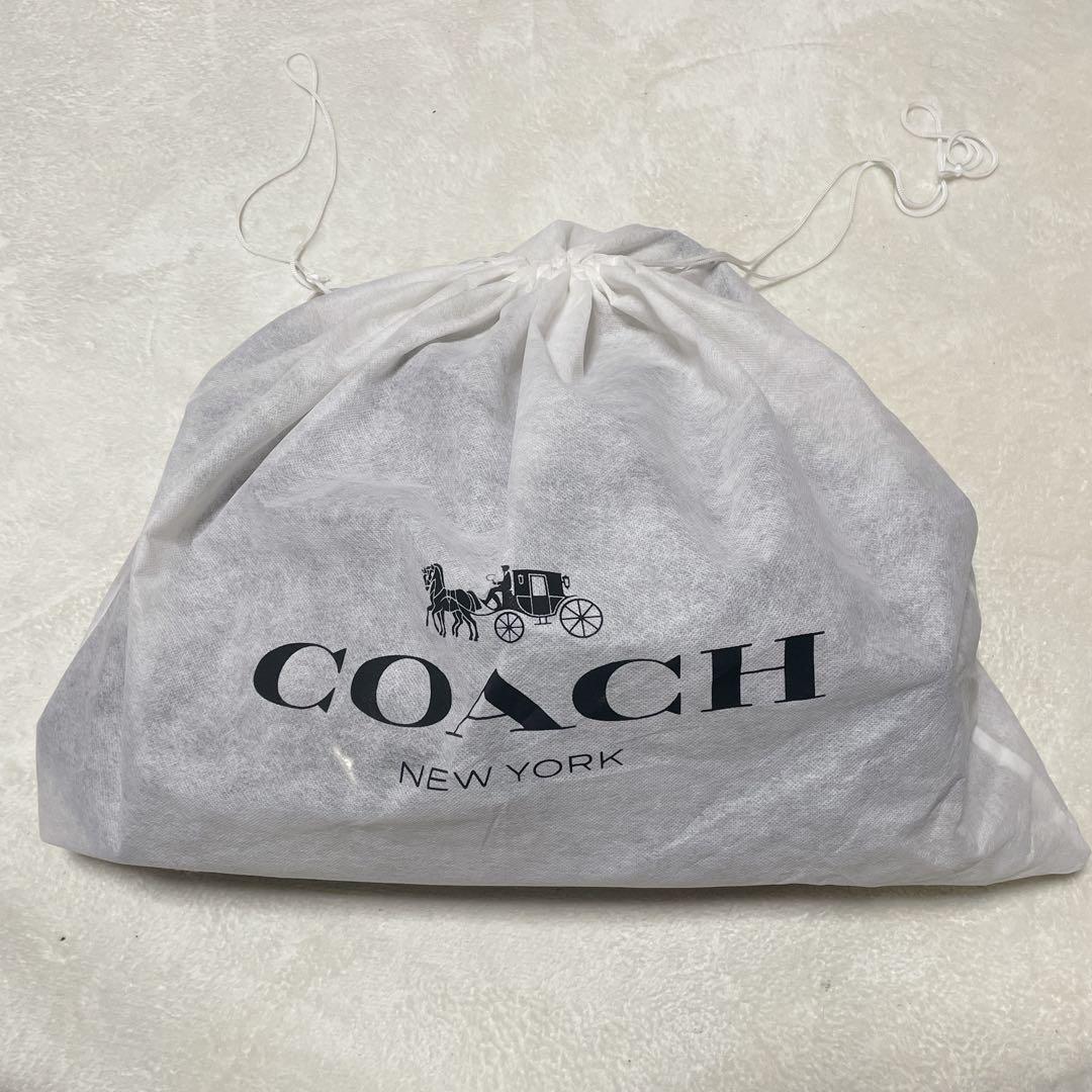 COACH ベケット トートバッグ　ネイビー　A4収納　2way 牛革