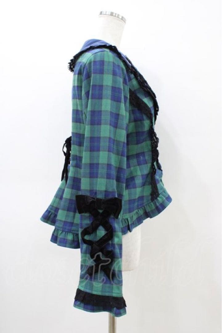Chalmiere タータンチェック ジャケット グリーン　axes femme
