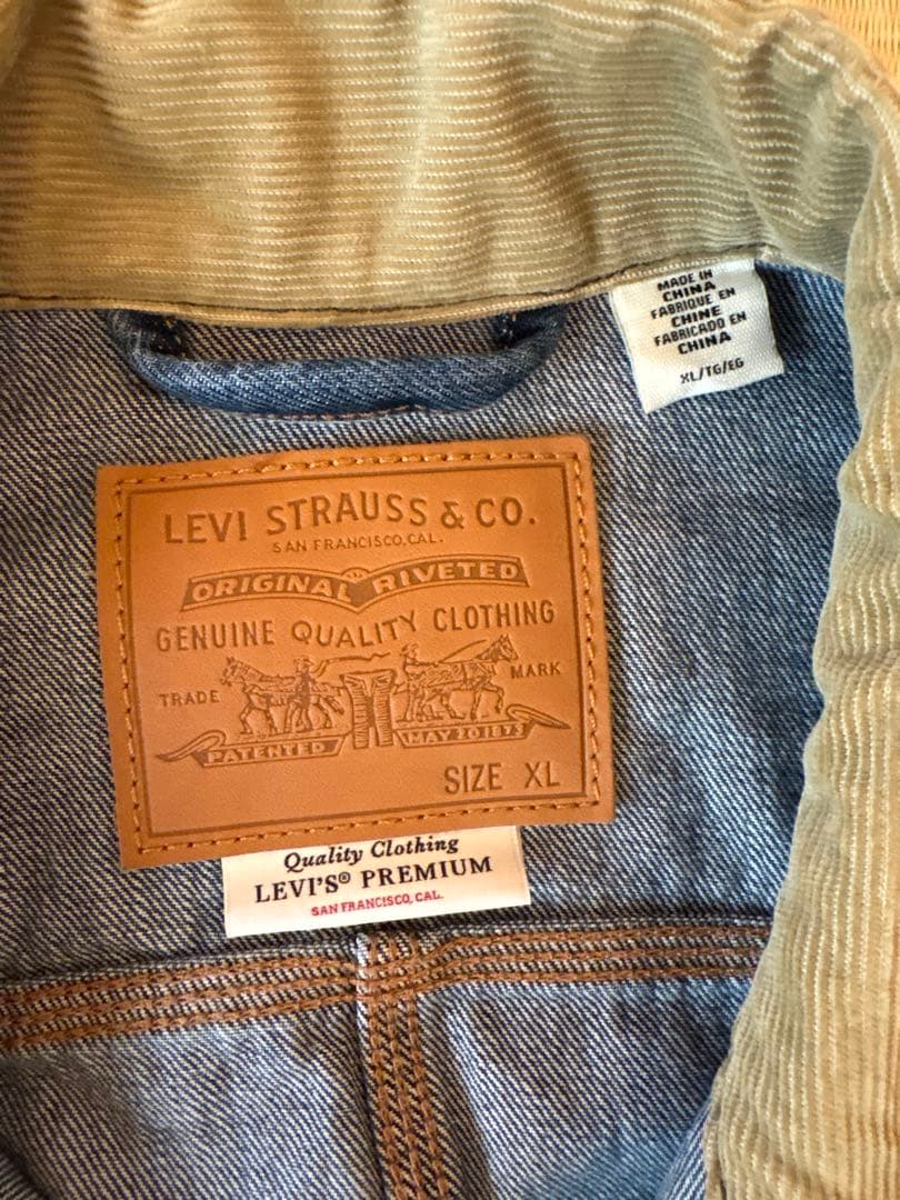 Levi’s Premium デニムジャケット XL コーデュロイ襟