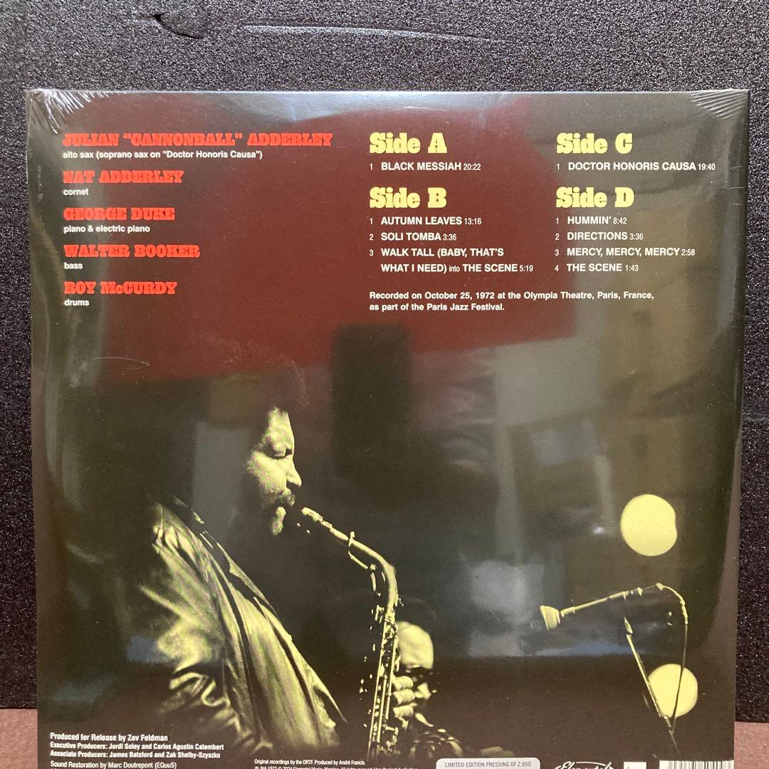 【２LP】キャノンボール・アダレイ 1972年パリ、オリンピア・ライブ