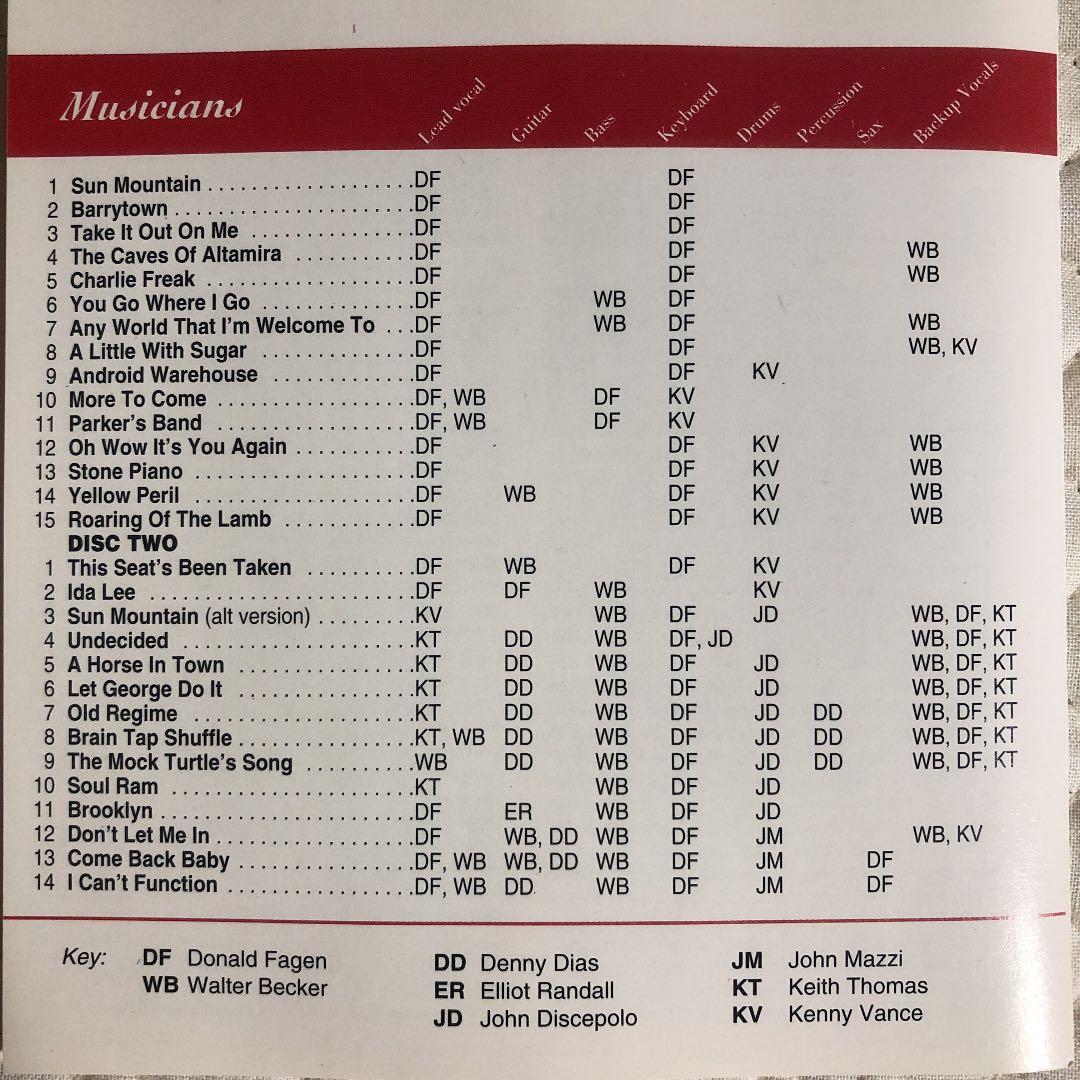 洋楽 STEELY DAN/ CATALYST/ RECORDINGS 1968-71