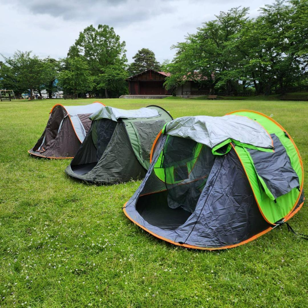 特価✨瞬間設営✨1秒テント　アウトドア　キャンプ　BBQ グリーン&グレー