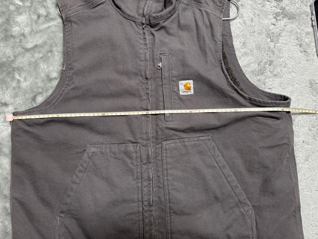 Carhartt カーハート ダックベスト 裏ボア グレー