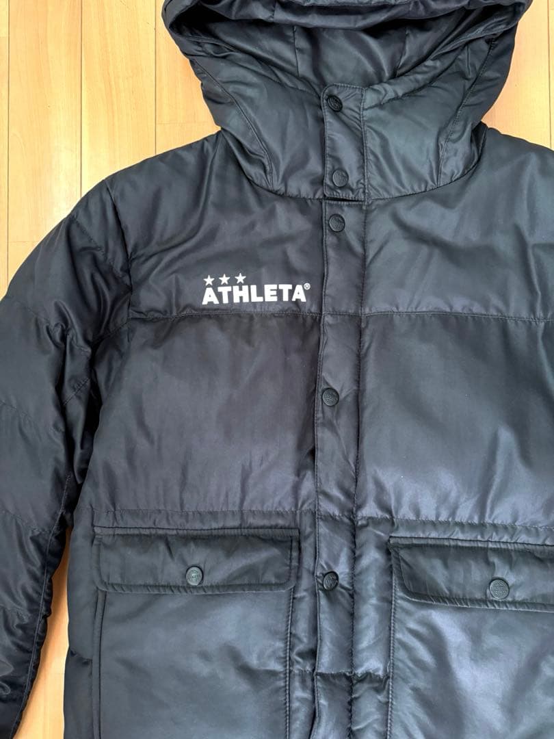 アスレタ　ATHLETA ベンチコート160cm ブラック　黒