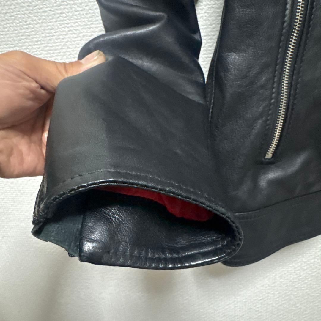 DIESEL ブラック ライダースジャケット