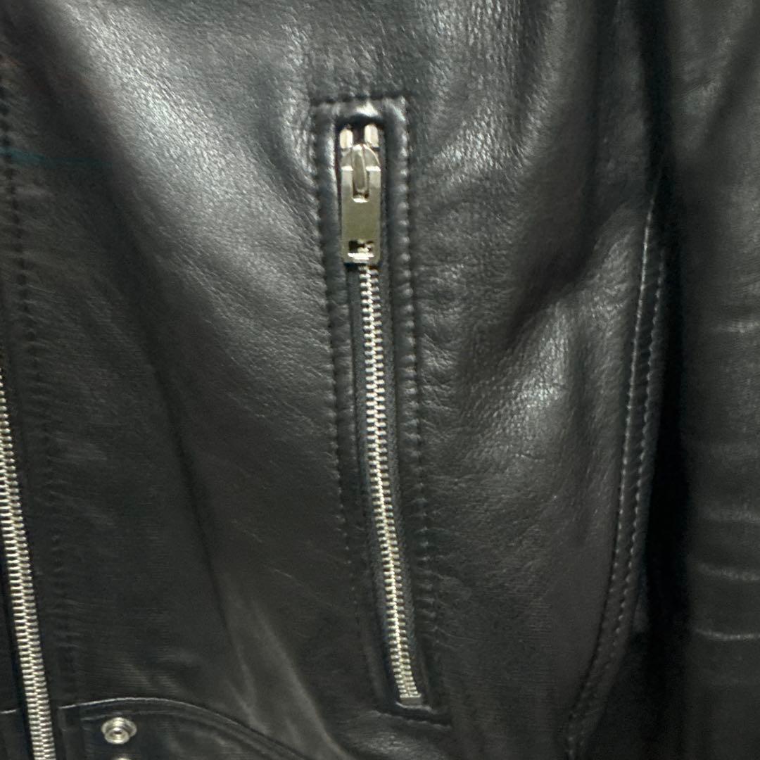 DIESEL ブラック ライダースジャケット
