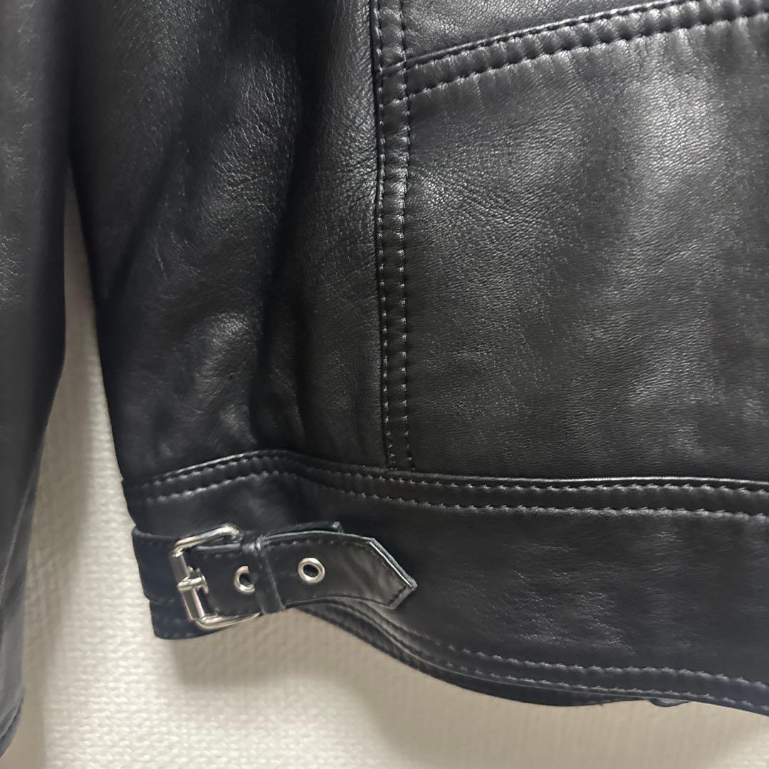 DIESEL ブラック ライダースジャケット