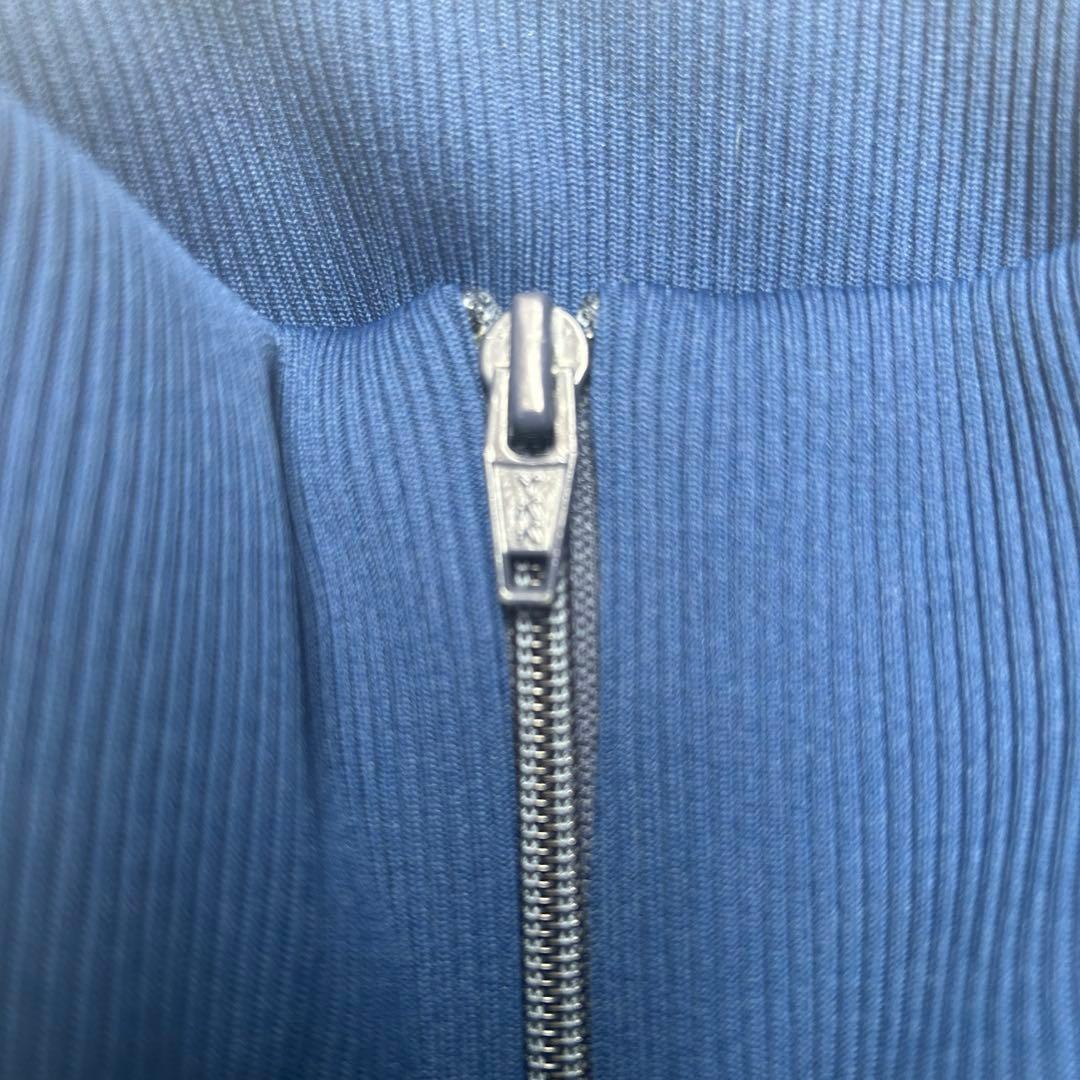70s Adidas トラックジャケット　デサント製　ブルー　2号