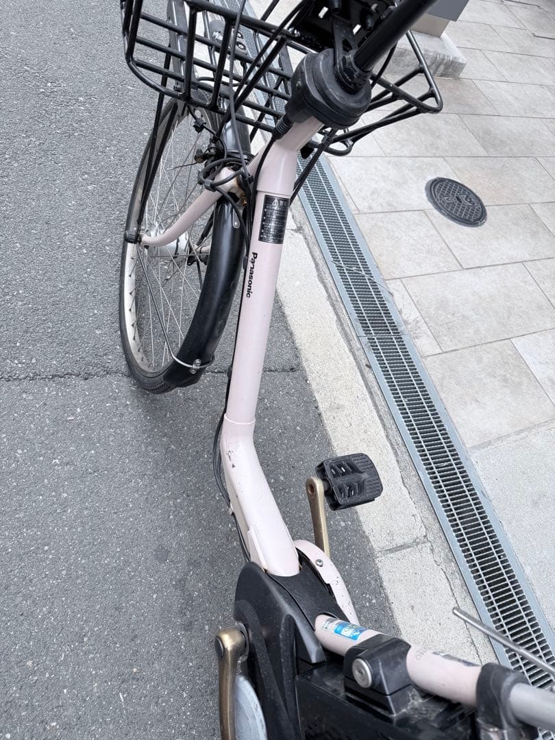 大阪府　子供乗せ　パナソニック　電動アシスト自転車 チャイルドシート付き ピンク