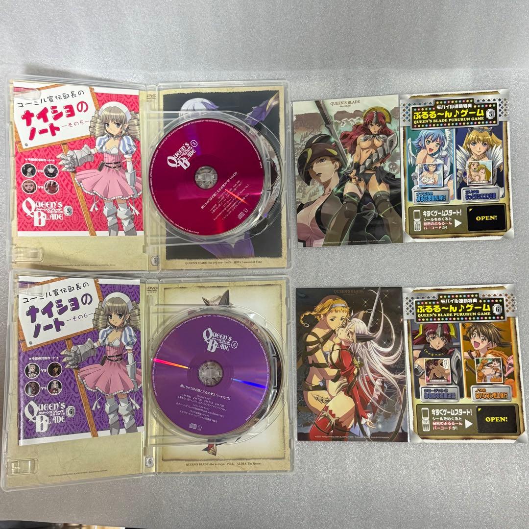 全6巻 特典付 クイーンズブレイド 玉座を継ぐ者　DVD