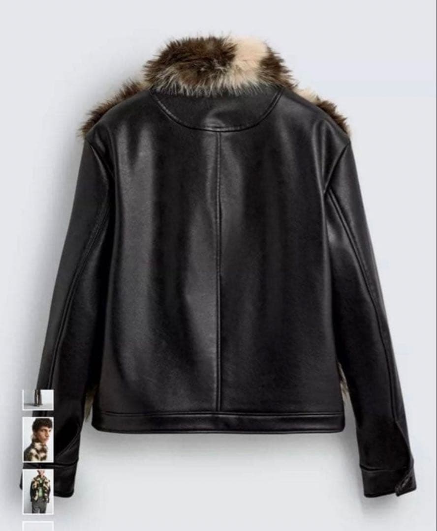 値下げ不可 zara レザージャケット disney ハリーランバート メンズ
