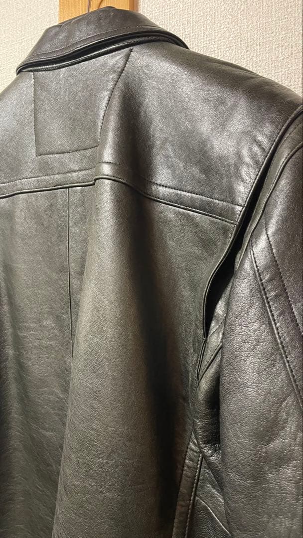 x*v様 BANANA REPUBLIC ラムレザー アクションプリーツ　ダブル