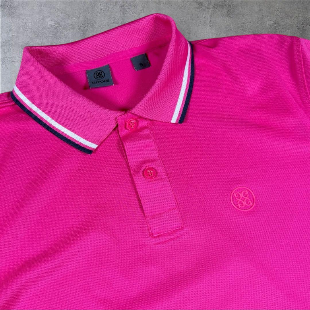 極美品 G/FOREジーフォア 半袖ポロシャツ ストレッチgolf ゴルフS