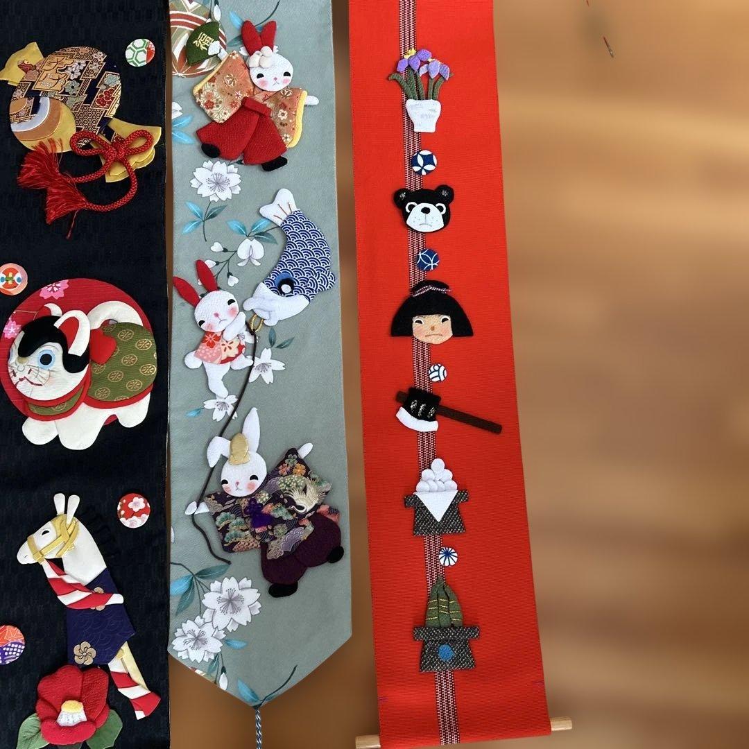 押絵タペストリー　縁起物　kunikoさま専用品　3点