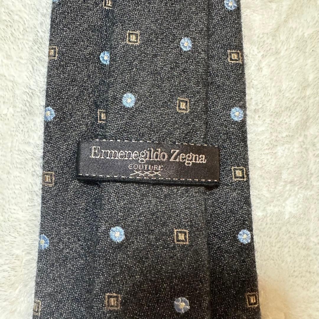 Ermenegildo Zegna COUTURE カシミヤ シルクネクタイ