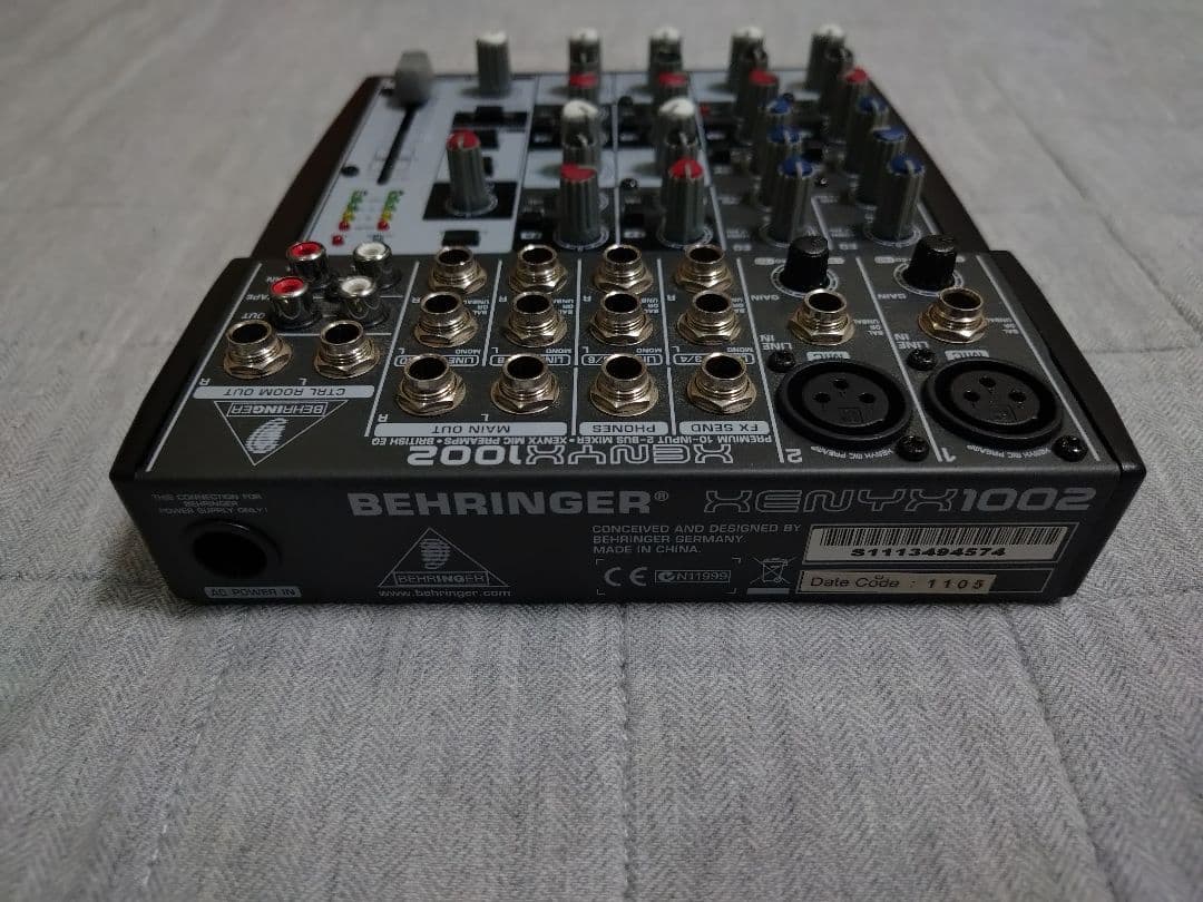 Behringer アナログミキサー xenyx 1002