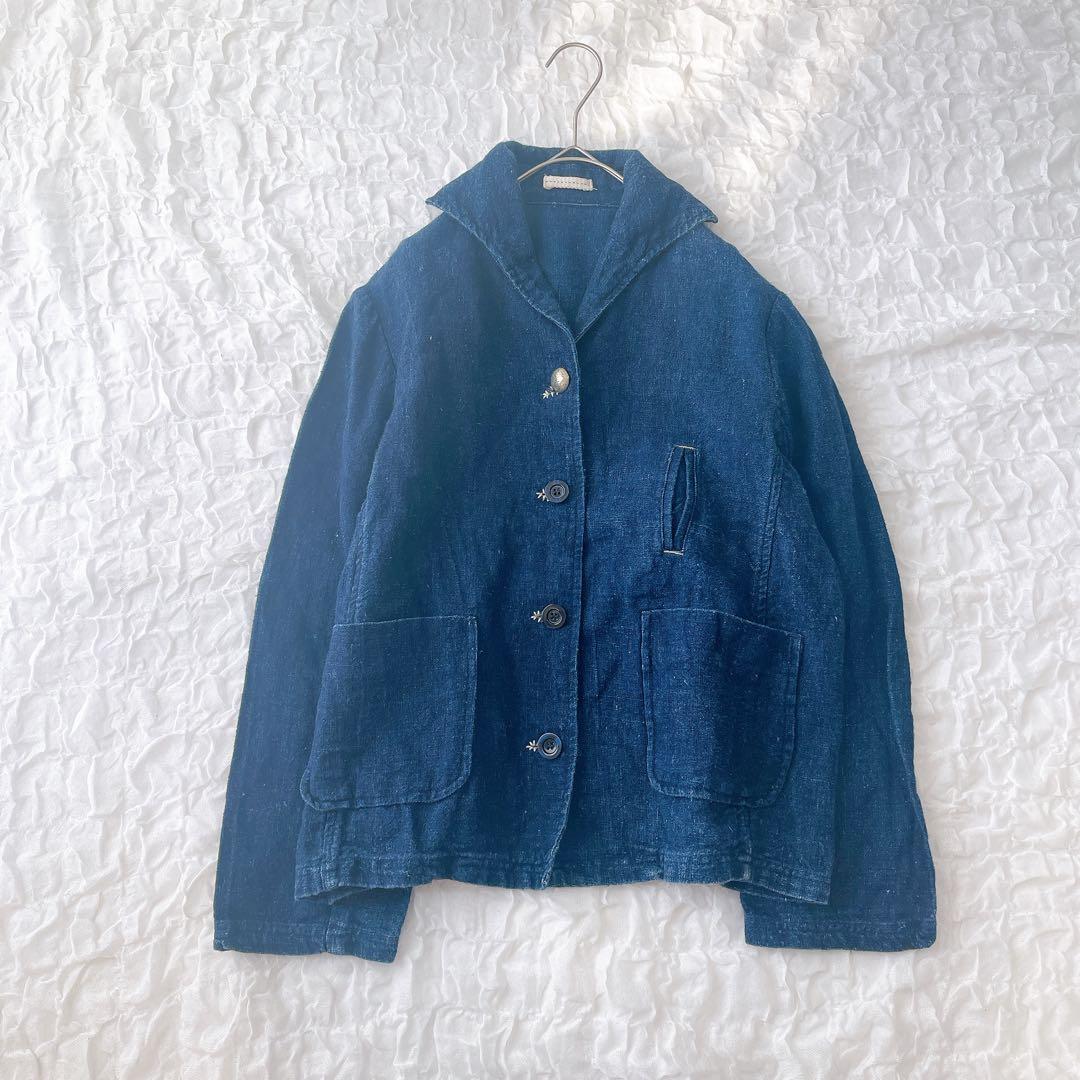 ジャケット HAI KARA ハイカラ ヘンプ HEMP 100% インディゴ