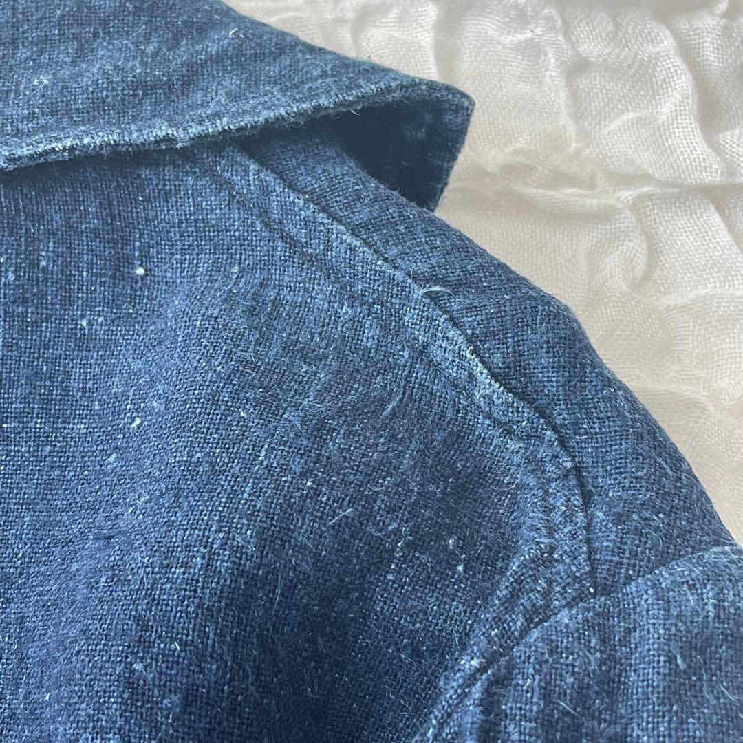 ジャケット HAI KARA ハイカラ ヘンプ HEMP 100% インディゴ