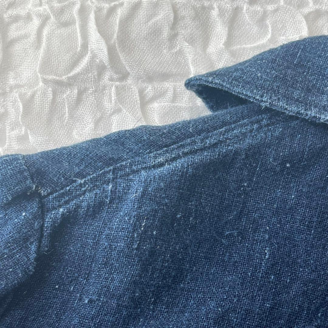 ジャケット HAI KARA ハイカラ ヘンプ HEMP 100% インディゴ