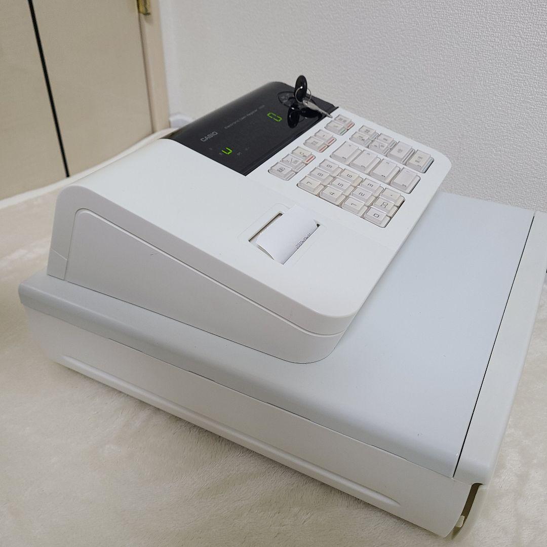 【CASIO】カシオ 電子レジスター 110ER ホワイト 説明書 箱付き