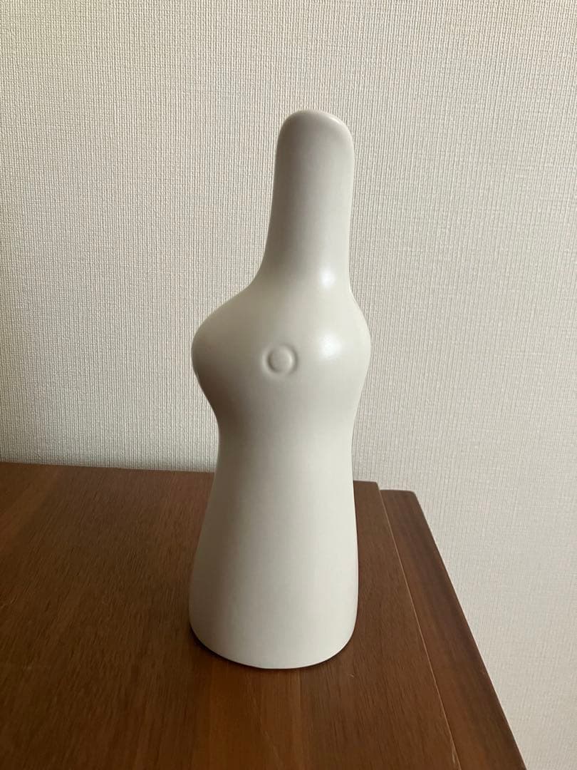 鹿児島睦　うさぎ　 フラワーベース　フラワースタンド　白