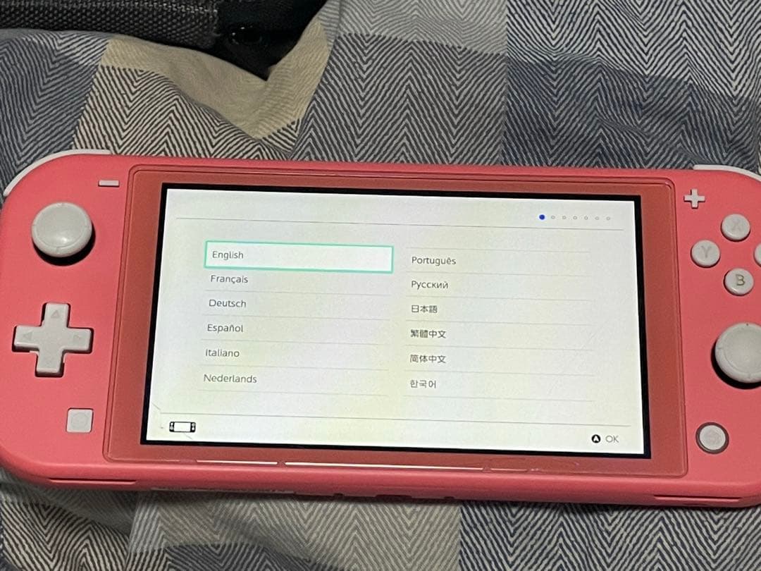 Nintendo Switch Lite 本体　充電器　ケース付きコーラルピンク