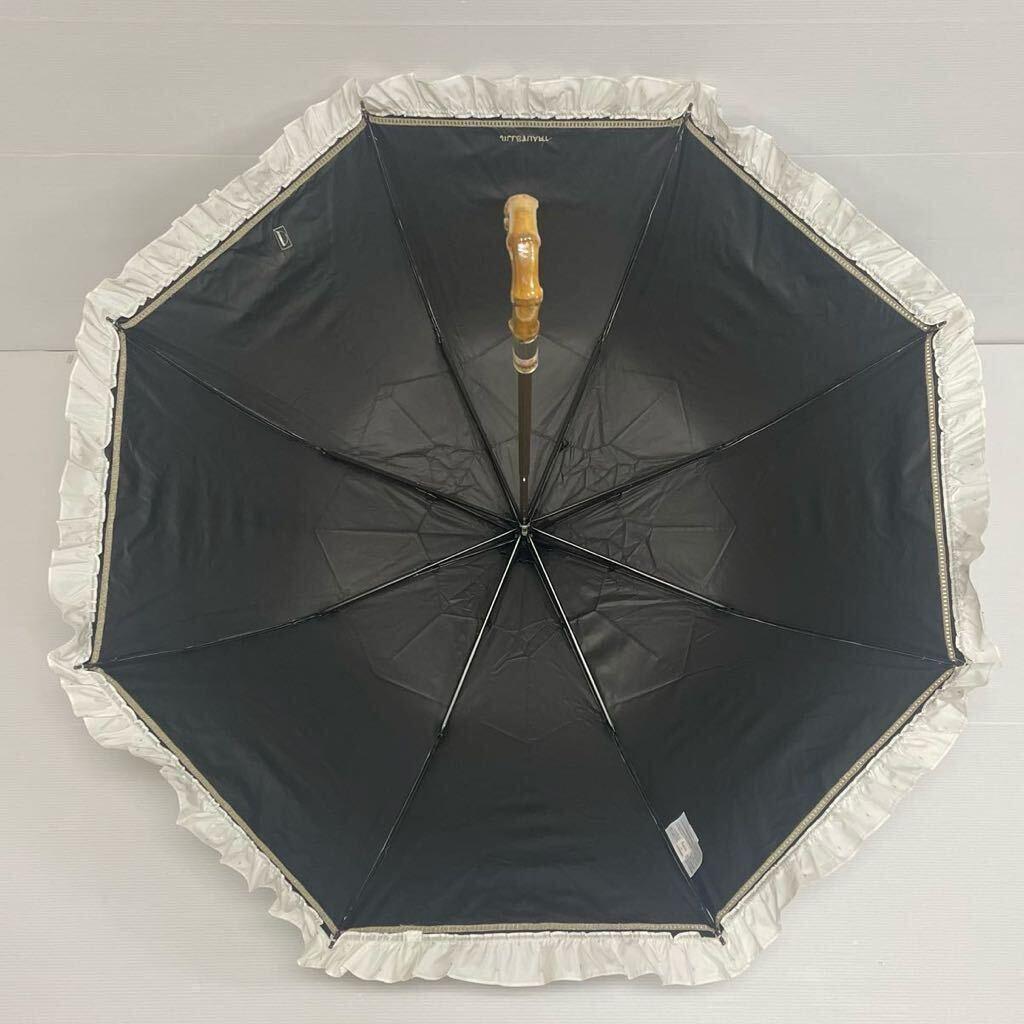 ち*ん様 新品52983ジルスチュアート＊オフホワイト晴雨兼用折りたたみ日傘雨傘