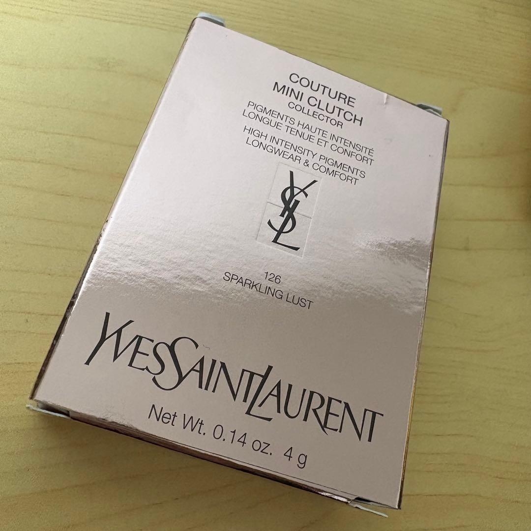 ysl クチュールミニ クラッチ　126 スパークリング ラスト（ショッパー付）