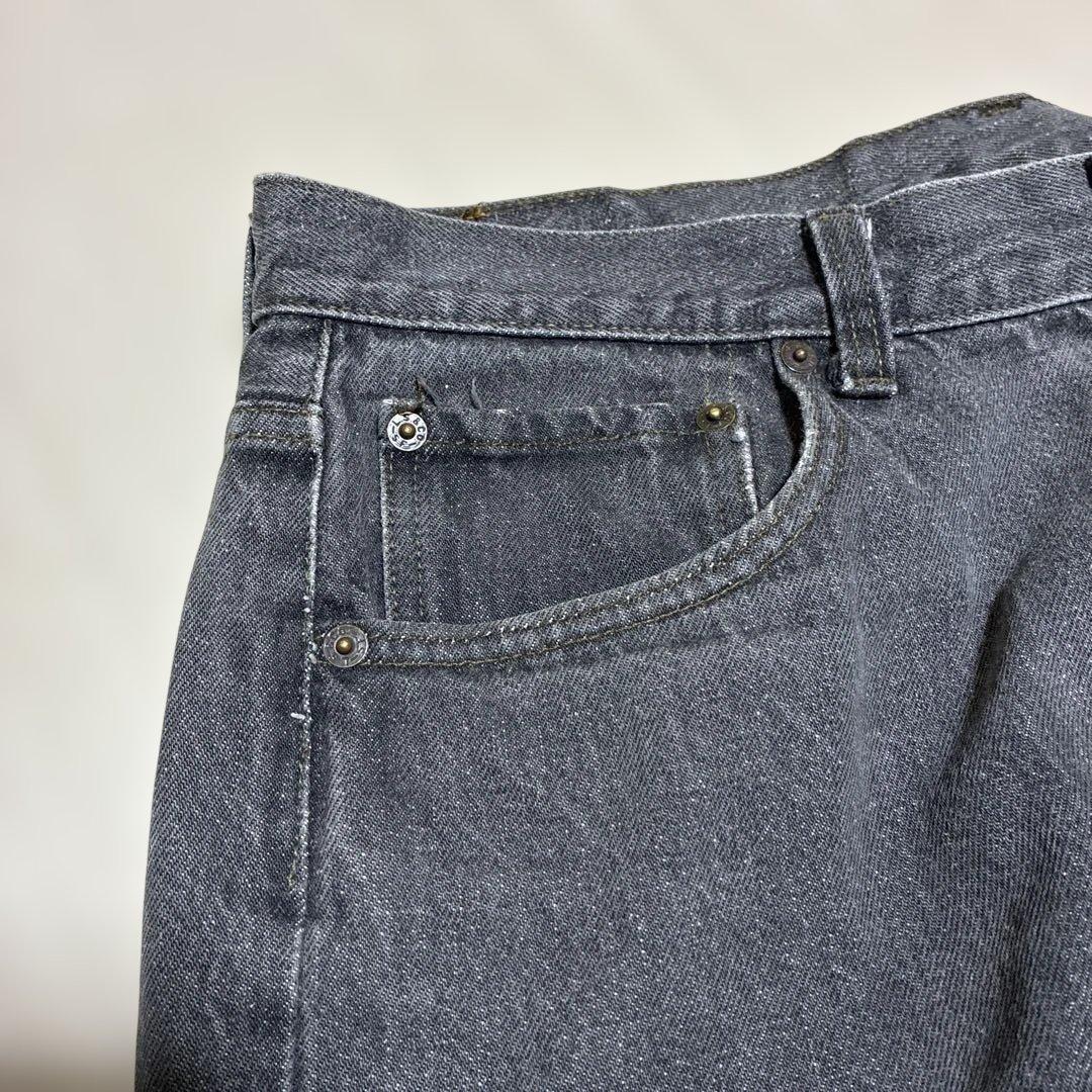 90s USA製 Levi’s 501 先染めブラック 653 W36 股下70