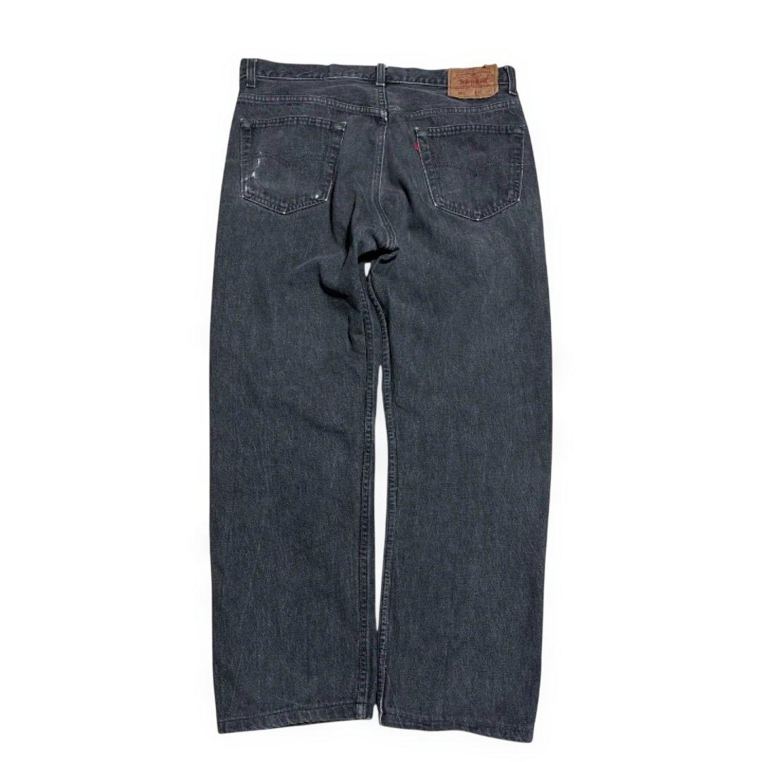 90s USA製 Levi’s 501 先染めブラック 653 W36 股下70