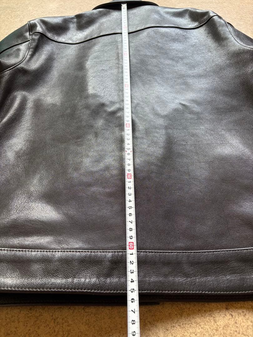 美品schott ゴートニュービーレザージャケット L ブラック 短丈 ミニマル
