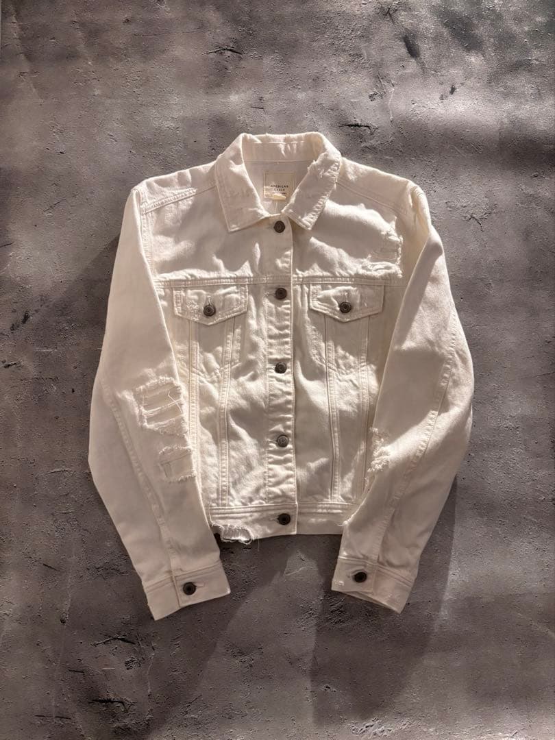 00s archive damaged denim jacket y2k 白