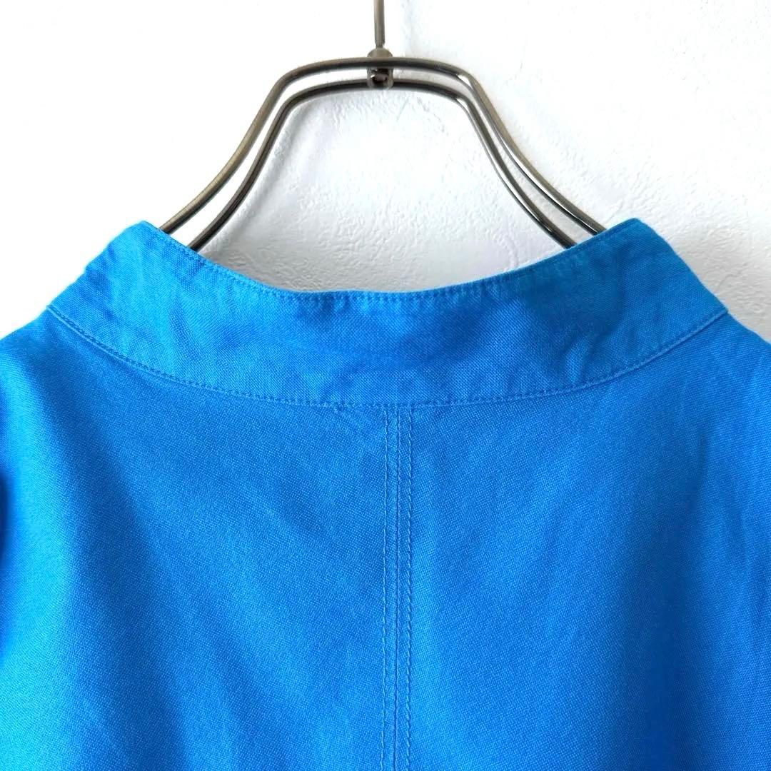 美品 ビュルデサボン 製品染めオックスコックワンピース ロング オーバーサイズ