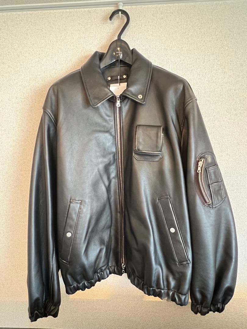 ジャケット・アウター ssstein 25aw Sheep Leather Flight Jacket