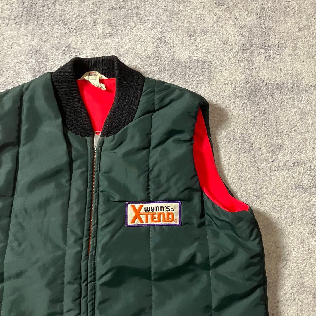 80sAVONSPORTSWEARキルティング中綿ベストグリーンカナダ製