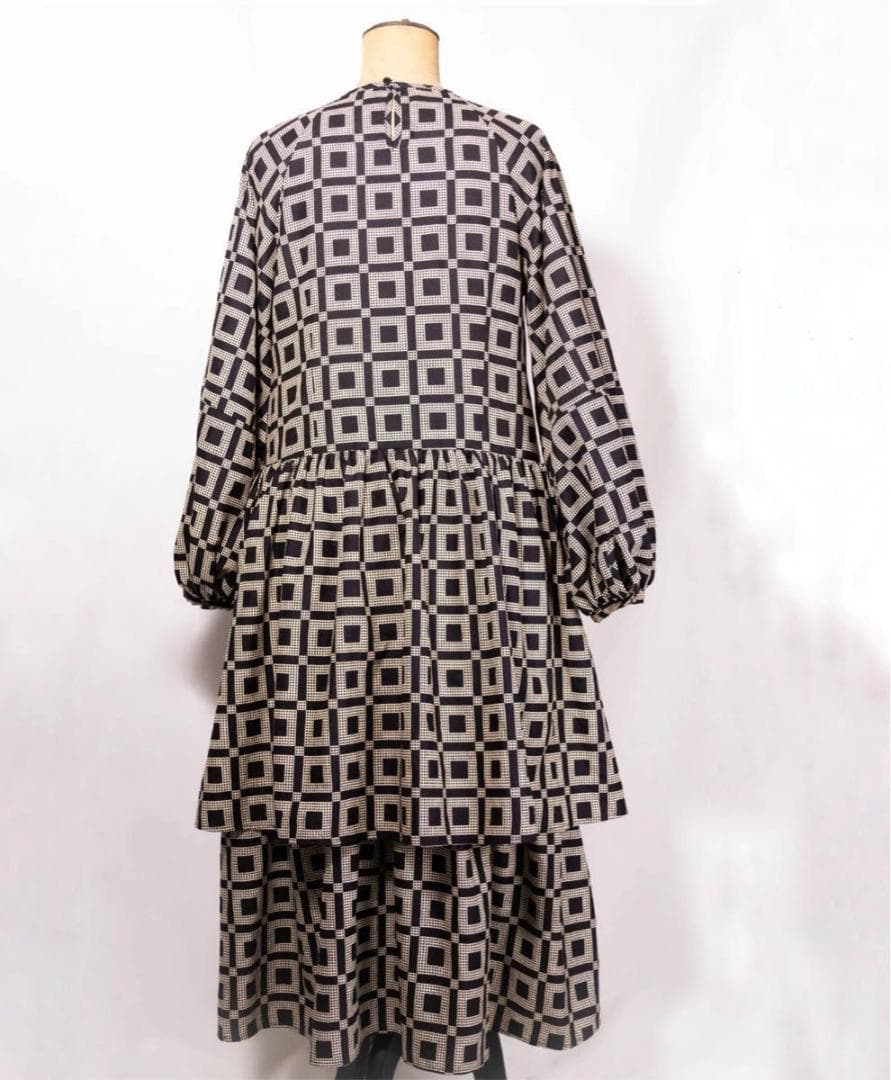 【新品】スタイルリボーン×モヤンエクリ ボリュームティアードワンピース 24SS