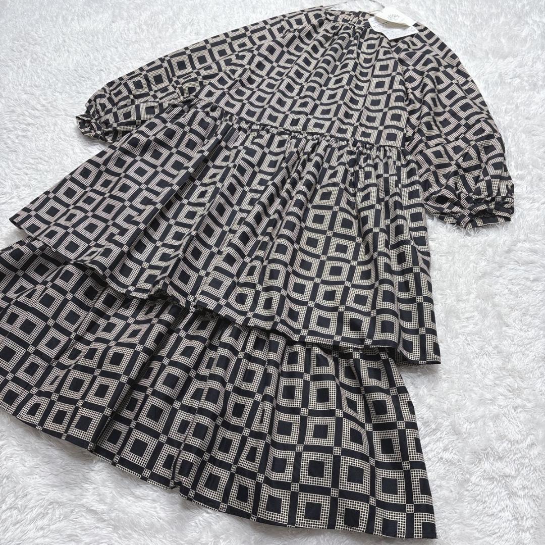 【新品】スタイルリボーン×モヤンエクリ ボリュームティアードワンピース 24SS