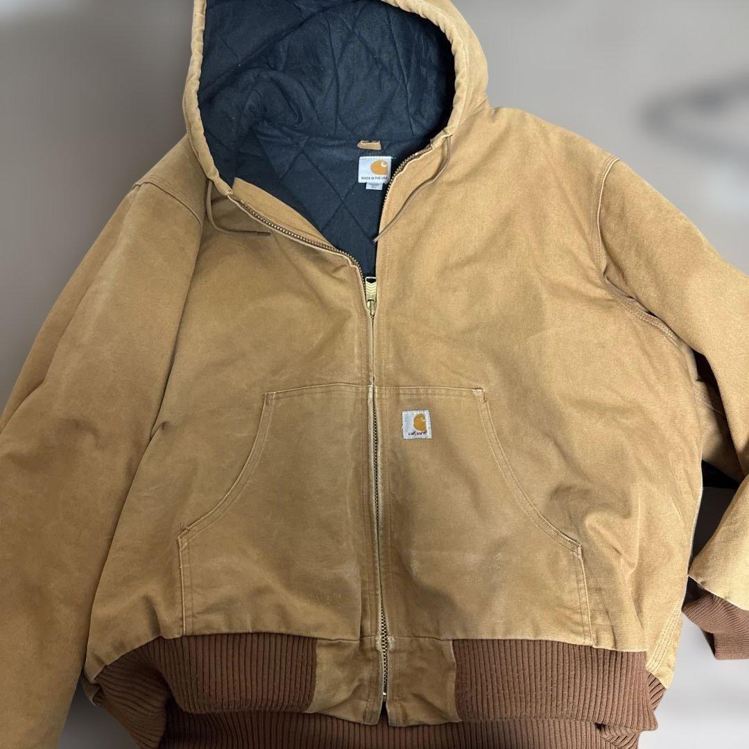 Carhartt フード付きアクティブジャケット 2XL ブラウン