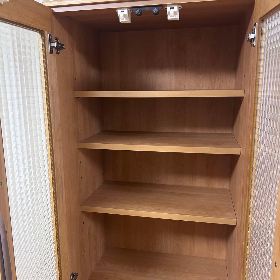 スリムキッチンボード　隈木工所　大川家具　ナチュラルカントリー　アルダー材天然木