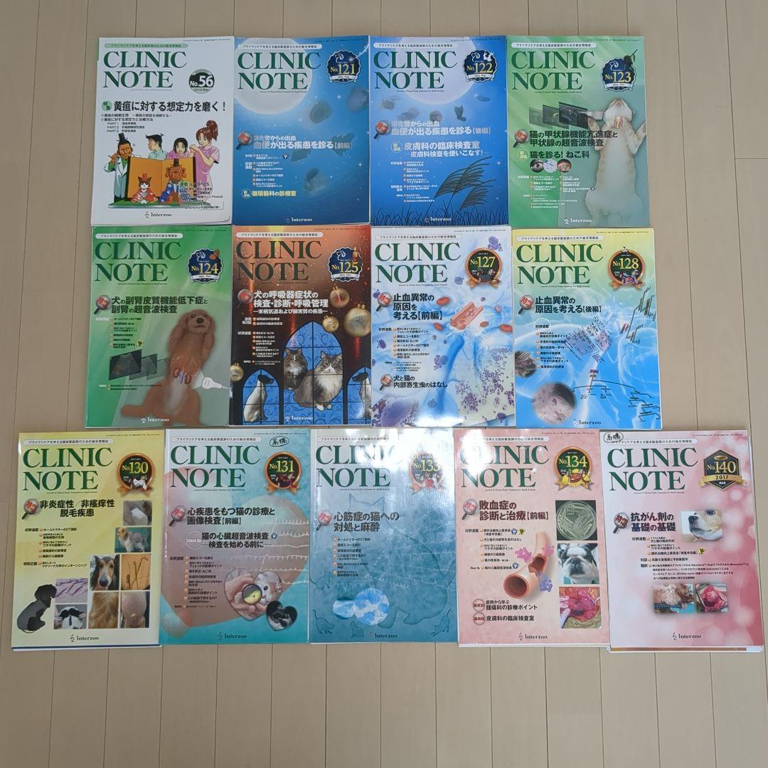 裁断済み　獣医学雑誌　Dermatology　CLINICNOTE　29冊
