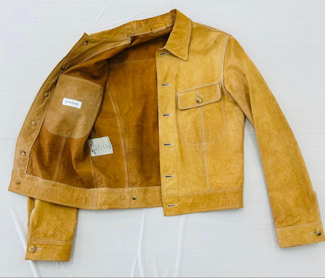 jil sander レザージャケット