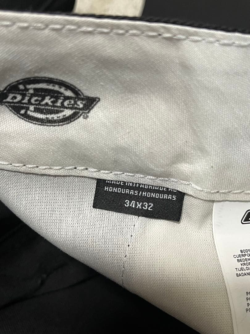 Dickies ダブルニー　ワークパンツ　34×32 未使用　ブラック