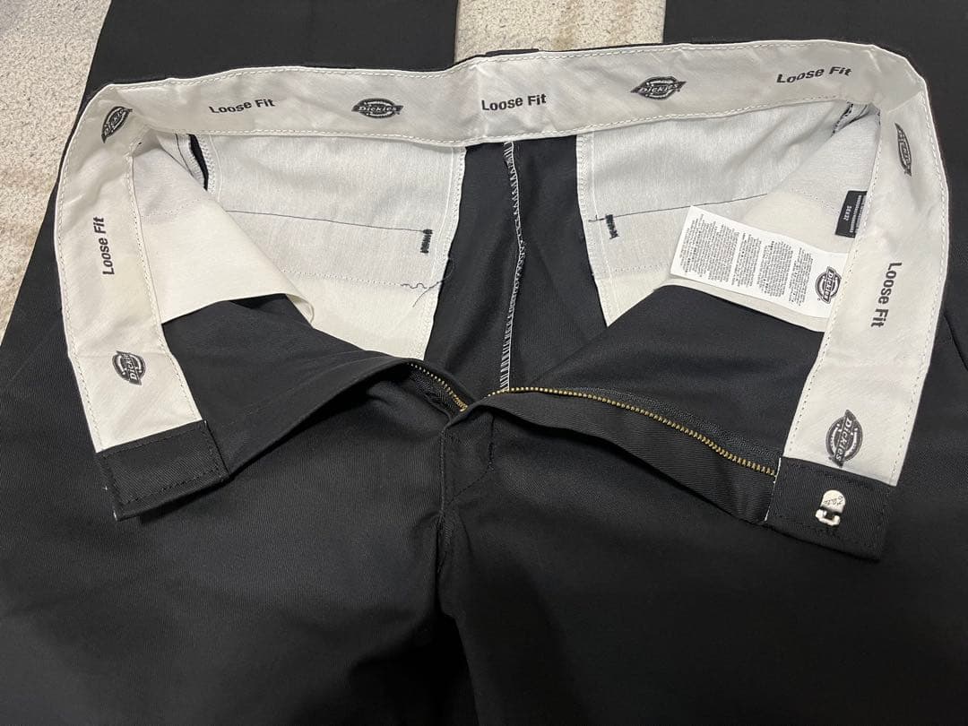 Dickies ダブルニー　ワークパンツ　34×32 未使用　ブラック