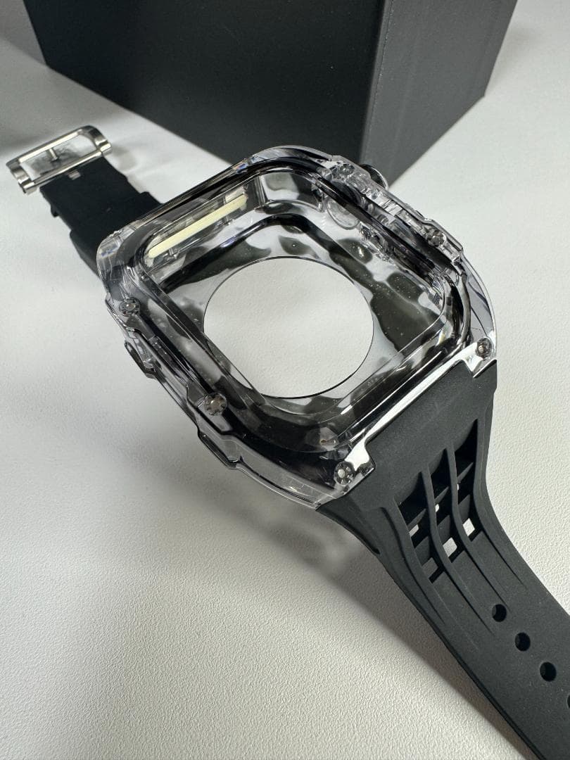 アップルウォッチ カスタム　パーツ　ケース 44/45MM 高級,S