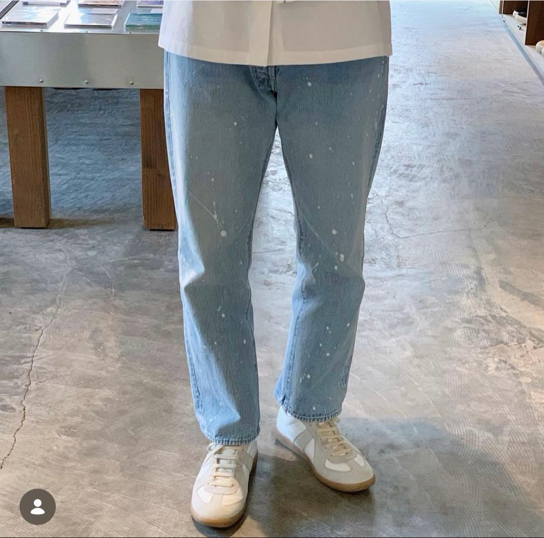 パンツ UNUSED Painted Denim Pants